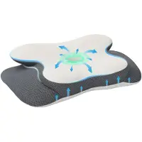 vidaXL Oreiller Avec Oreiller Blanc 60 X 37 X 13 Cm Polyester