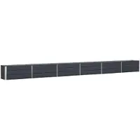 vidaXL Jardinière Anthracite 480 X 50 X 45 Cm Acier Galvanisé