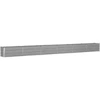 vidaXL Jardinière Gris Clair 480 X 50 X 45 Cm Acier Galvanisé