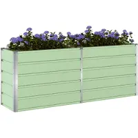 vidaXL Jardinière Vert Pastel 480 X 50 X 45 Cm Acier Galvanisé
