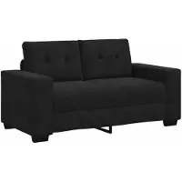 vidaXL Canapé deux places noir 160x77x82 cm Velours