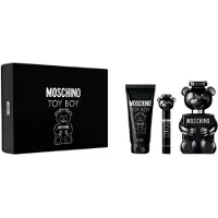Moschino Coffret cadeau Toy Boy : Eau de Parfum vaporisateur 100 ml + gel douche parfumé 100 ml + mini-flacon d'Eau de Parfum vaporisateur 10 ml