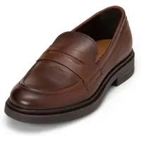 Marc O'Polo Chaussures plates pour femmes , modèle Loafer, chaussures basses, mocassins, couleur marron, style décontracté