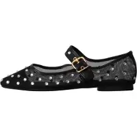 Super Mode Ballerines 'M&M Mira Max Ballerinas mit Riemchen' noir