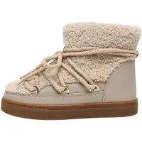 INUIKII Après-ski 'CURLY' beige / mastic