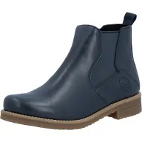 Rieker Chaussures de randonnée pour femmes , bottes, bottes, bleu, chaussures de loisirs