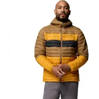 Columbia Powder Pass Jacket Jaune,Marron S Homme