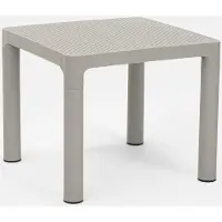 AHD Amazing Home Design Table basse pour bar ou jardin Carré 45x45 cm pour intérieur et extérieur Aviat - Gris