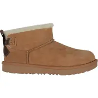 Ugg unisex pour enfant. 1185920K Bottines en cuir Ultra Mini Bailey Bow marron (33.5), Plat, Aucun, Casuel, mode enfantine