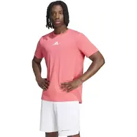 Adidas Padel Cat T Short Sleeve T-shirt Rose M Homme