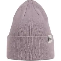 Buff Knitted Beanie Violet