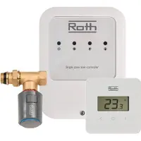 Roth trådløs regulering til 1 kreds, Thermostat, Blanc