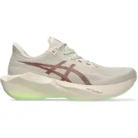 Asics Chaussure de course 'Novablast 6' beige / marron / vert fluo