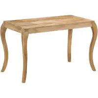 vidaXL Table de salle à manger 118×60×76 cm bois massif mangue