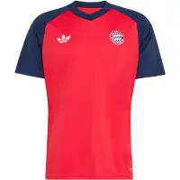 Adidas T-Shirt fonctionnel 'FC Bayern München 26/27 Pre-Match' bleu marine / rouge