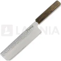 Demko Knives Japanese kitchen knife Nakiri VG10 San Mai, Red Oak