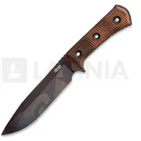 Trc knives Couteau Apocalypse Elmax Post Apo Finish, Torched Micarta