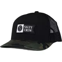 Salty Crew Pinnacle 2 Retro Trucker Cap Noir Homme