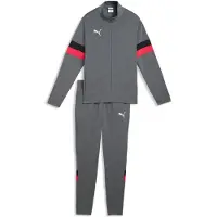 Puma Garçons, Vestes de survêtement, individualRISE Tracksuit Jr (128), Rouge, Blanc, Gris, 128