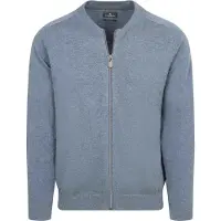 Casamoda Cardigan Zippé Bleu Indigo