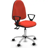 Piqueras Y Crespo Chaise de bureau , modèle BFN05RN, couleur orange foncé