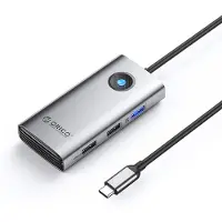 ORICO Station d'accueil PW11-5P, connecteur USB-C : 1 port USB-A 3.0 + 2 ports USB-A 2.0 + 1 port USB-C (charge rapide PD) + 1 port HDMI