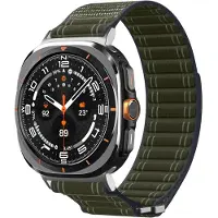 Spigen - WBF0 - Samsung Galaxy Watch Ultra 47mm - Green (Nylon, Tissu), Sangles de montre, Vert