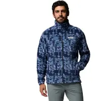 Columbia Steens Mountain Printed Full Zip Fleece Bleu XL Homme