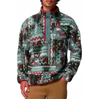 Columbia - Polaire imprimée demi-pressionnée - Helvetia II Printed Half Snap Fleece Sedona Sage Geomix pour Homme - Taille XS - Bleu