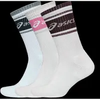 Asics unisex. 3033C295 Pack 3 Chaussettes Logo Crew blanc (XL), Homewear, Sport, Coton