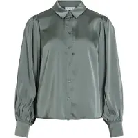Vila Enna Ravenna Balloon Long Sleeve Shirt Vert 42 Femme