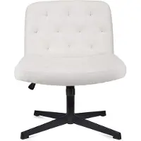Famanu Chaise de bureau , modèle sans roulettes, design élégant, sans accoudoirs