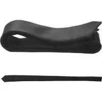 Typecat Cravate fine noire à nouer pour femme, 5 cm de large