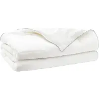 vidaXL Couverture de lit TRIER, 152x203 cm, été, 140 GSM, blanche, hypoallergénique