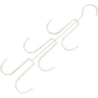 Torribaly Crochet rotatif en m?tal pour rangement de sac ? main blanc pour organiser et ranger le porte-cravate multifonctionnel