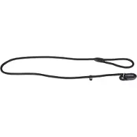 Torribaly Collier robuste en nylon pour chien, laisse de dressage et de promenade avec chaîne en P, 1 cm, noir