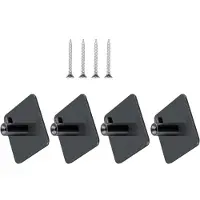 Torribaly Lot de 4 supports de rangement pour accessoires de mixeur sur socle avec vis et adh?sif pour crochets ? p?te, batteur plat, fouet ? fil