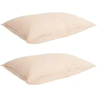 vidaXL Ensemble de draps , 2 pièces, 200 x 240 cm, pour toutes les saisons, couleur beige