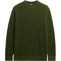 Superdry Textured Sweater Vert 2XL Homme