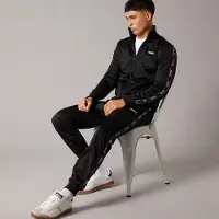 Ellesse Ensemble de Survêtement Barelo à bandes en polyester Homme Noir