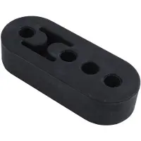 Torribaly Bague de suspension d'échappement universelle en caoutchouc noir pour voiture