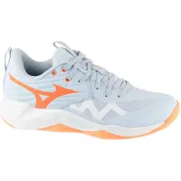 Mizuno Femmes, Chaussure de salle, Chaussures de volley-ball Wave Momentum Pro (42.5), Bleu
