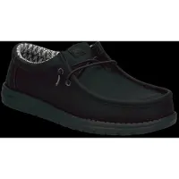 HeyDude pour homme. HD41894 Chaussures Wally Classic noir (42), Plat, Lacets, Casuel