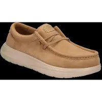 HeyDude Wally Comf Suede Chaussures basses pour hommes Tobacco Brown/Irish Cream Taille 44