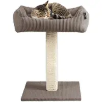 Silvio Design Rohrschneider RS 22376 Katzenbaum "Kuschelsofa" – Arbre à chat avec coussin douillet, idéal pour se griffer et se reposer