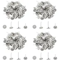 TAUOH 2000 X Mèches de Bougie 1 Pouce Mèche de Bougie à Faible Fumée avec Onglets En Métal Mèches de Lumière de Thé