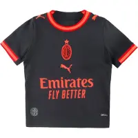 Puma Ac Milan 26/27 Replica Third Junior Short Sleeve T-shirt Noir 13-14 Years Enfants