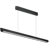 Silamp Suspension LED linéaire, 36W, réglage de la température de couleur (CCT), diffusion large à 100°, finition noire, 120 cm