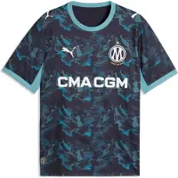 Puma Maillot 'OM Away Replica' bleu marine / azur / blanc