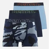 Bench Shorts de boxe Garçon Garvon par trois motif camouflage tout imprimé / Bleu Marine / Bleu Acier Camo Aop,Navy,Steel Blue